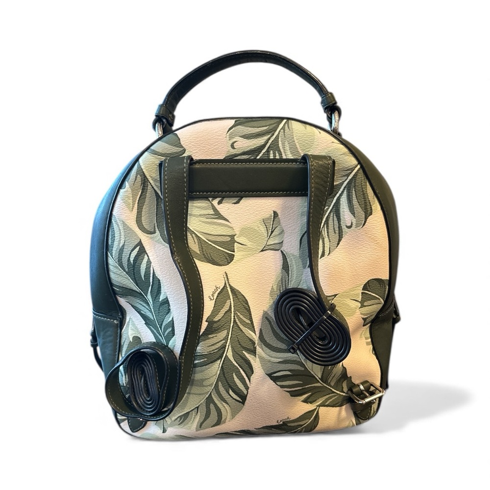 Coach‎ Green Leaf Print Backpack - image 2